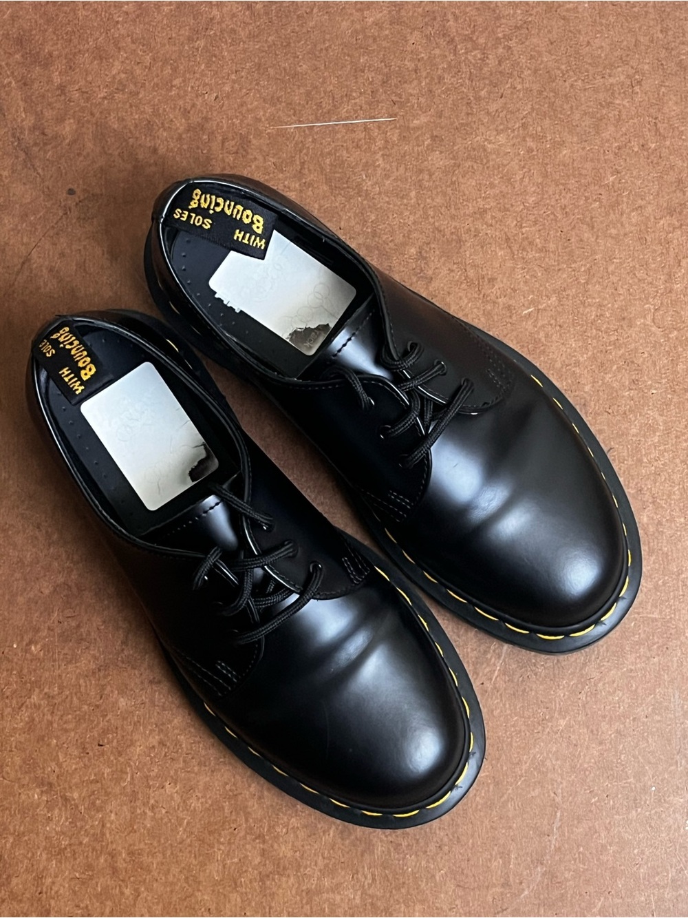 Dr. Martens 1461 ICED Black Leather Lace-Up Shoes Size US 6M 7W EU38 EUC